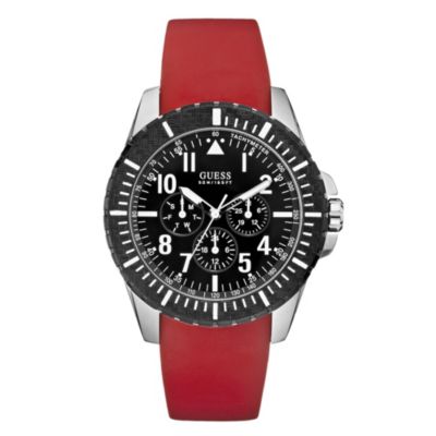 Guess Red Strap Watch