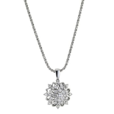 Sattva 18ct White Gold 0.64 Carat Diamond Necklace