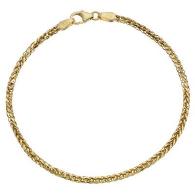 9ct Yellow Gold 7.25" Large Spiga Bracelet - Product number 9009493