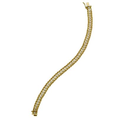 9ct Yellow Gold Rope & Cubic Zirconia Bracelet - Product number 9009574