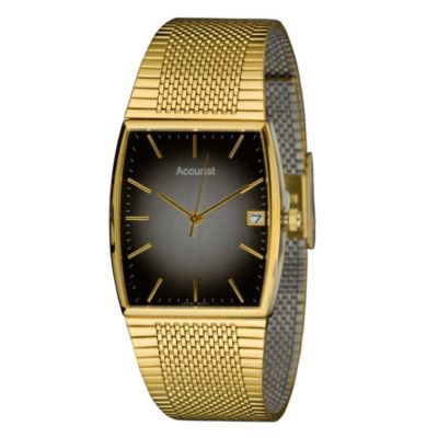 Accurist Men's Gold Plated Bracelet Watch - Product number 9012907