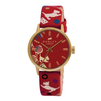 Radley Red Pattern Strap Watch - Product number 9013474