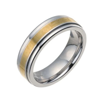 Cobalt & 9ct yellow gold wedding band - Product number 9014195