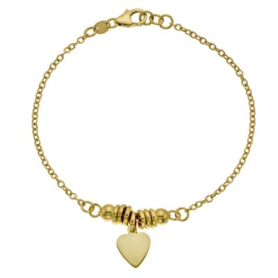 9ct Yellow Gold Candy Heart Bracelet
