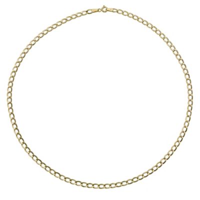 H Samuel Mens 9ct Yellow Gold 18` Curb Chain