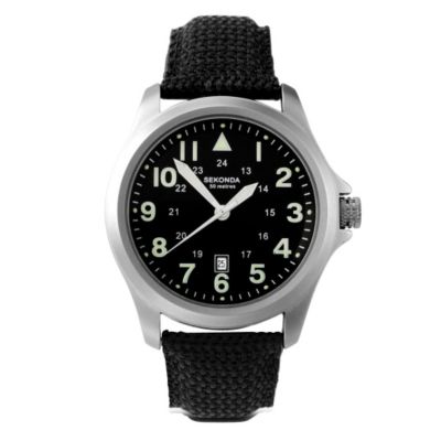 Sekonda Men's Black Strap Watch - Product number 9014535