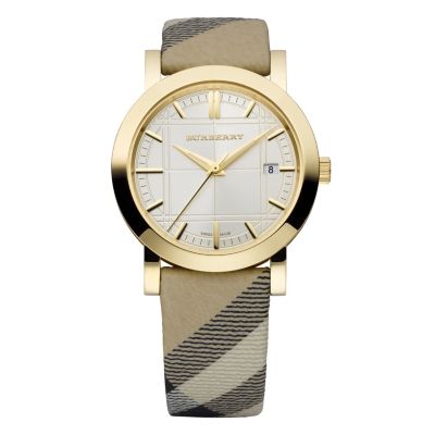 Burberry men's check strap watch - Product number 9016368