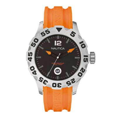Nautica men's orange strap watch - Product number 9017984