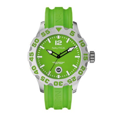 Nautica men's green jelly strap watch - Product number 9017992