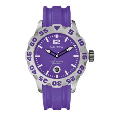 Nautica men's purple jelly strap watch - Product number 9018018