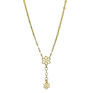 Unbranded 9ct Yellow Gold 17` Flower Necklace