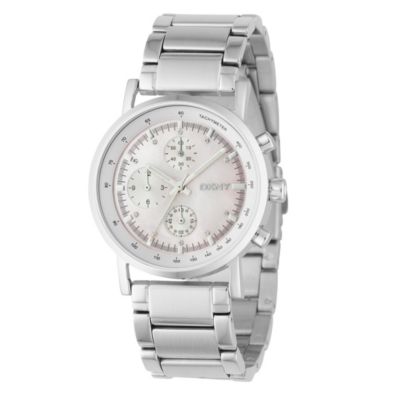 DKNY ladies' stainless steel chronograph bracelet watch