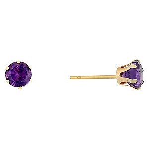 9ct Yellow Gold Amethyst Stud Earrings9ct Yellow Gold Amethyst Stud Earrings