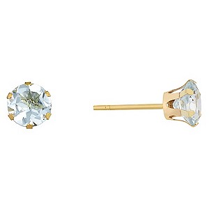 9ct Yellow Gold Aquamarine Stud Earrings9ct Yellow Gold Aquamarine Stud Earrings