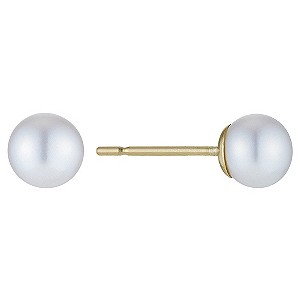 9ct Yellow Gold Cultured Freshwater Pearl Stud Earrings