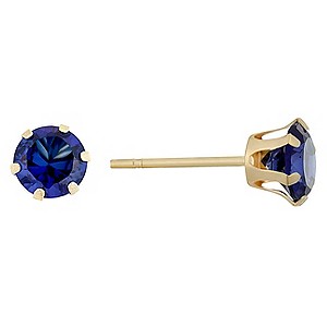 9ct Yellow Gold Imitation Tanzanite Stud Earrings9ct Yellow Gold Imitation Tanzanite Stud Earrings