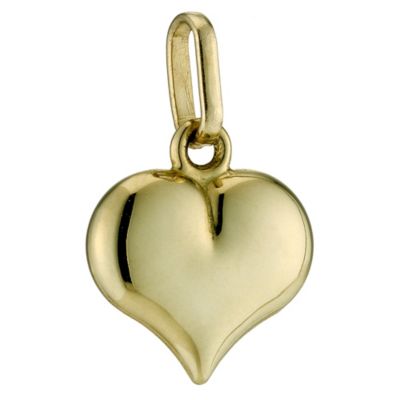 H Samuel 9ct Yellow Gold Heart Charm