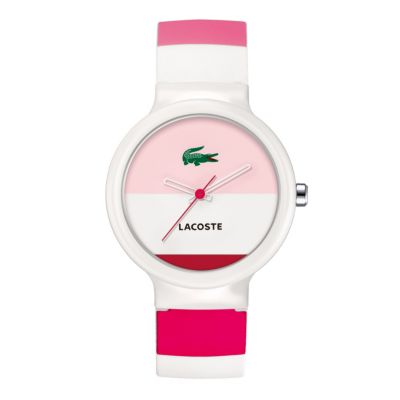 Lacoste Goa Coloured Striped Strap Watch