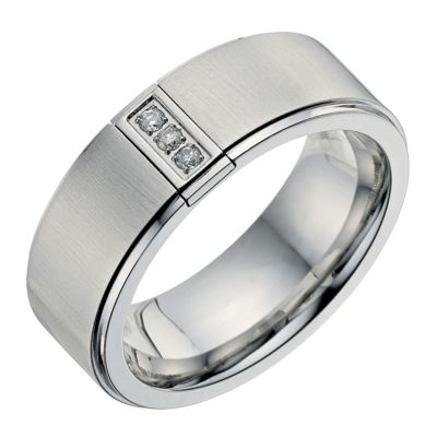 Men's Cobalt 3 Diamond Ring