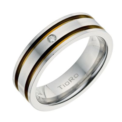 Tioro Titanium Diamond Ring