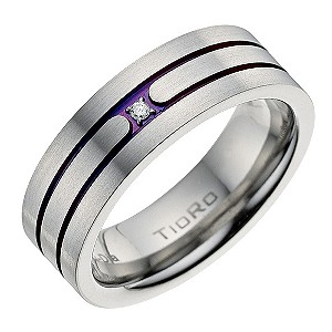 Tioro Titanium Diamond Ring