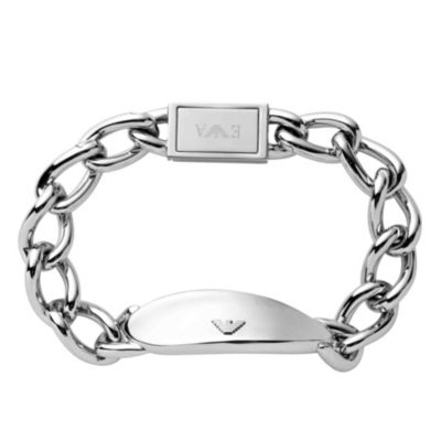 Emporio Armani silver ID logo bracelet - Product number 9022821