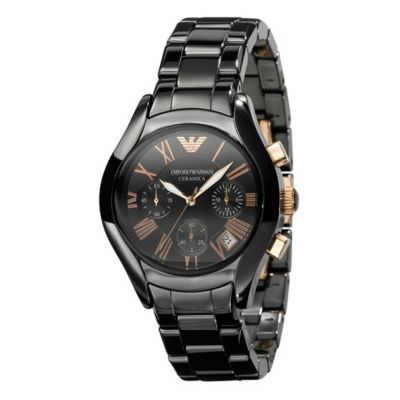 Emporio Armani Ceramica men's black bracelet watch - Product number 9022988