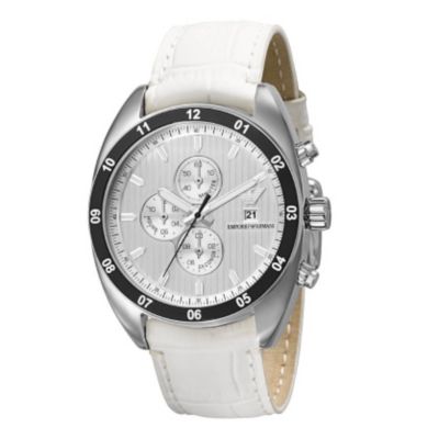 Emporio Armani White Strap Watch