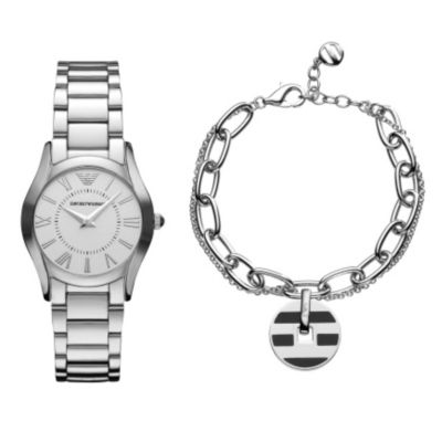 Emporio Armani ladies' watch & bracelet set - Product number 9023704