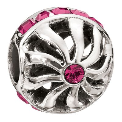 Chamilia silver blaze fuchsia Swarovski bead - Product number 9023739