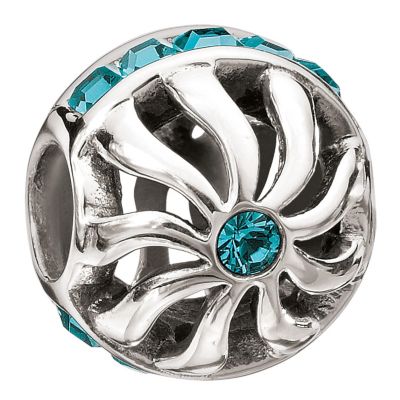 Chamilia silver blaze indicolite Swarovski bead - Product number 9023747