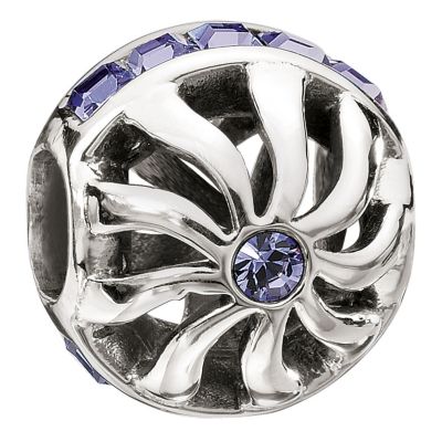 Chamilia silver blaze tanzanite Swarovski bead - Product number 9023755