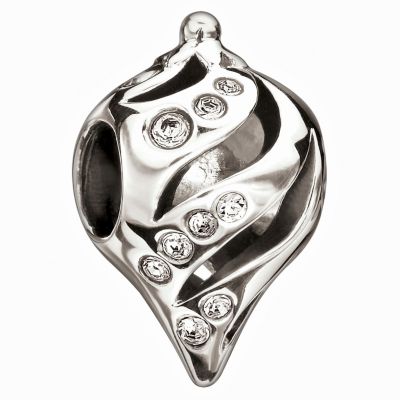 Chamilia silver icicle twist Swarovski bead - Product number 9023879
