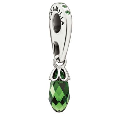 Chamilia silver Briolette fern Swarovski charm - Product number 9024018