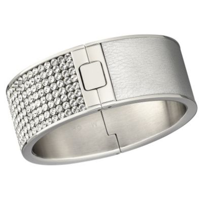 Swarovski Intervalle silver crystal bangle