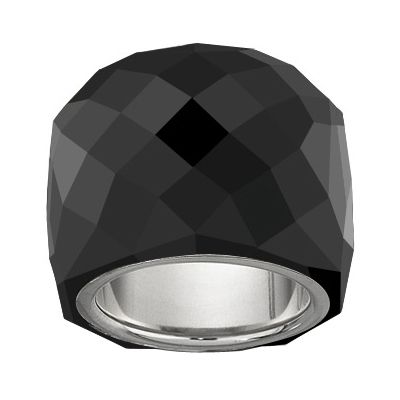 Swarovski Nirvana Jet ring - size L 1/2