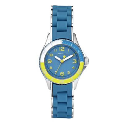 Marc By Marc Jacobs Turquoise Rubber Strap Watch