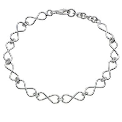 Silver Figure Of Eight Bracelet - Product number 9027041