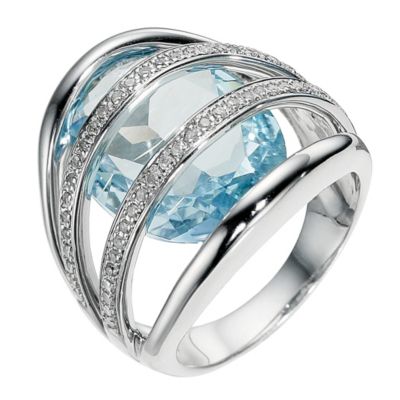 Silver blue topaz 