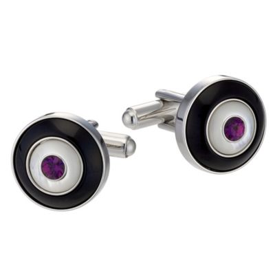 Simon Carter round beacon stone set cufflinks - Product number 9028501
