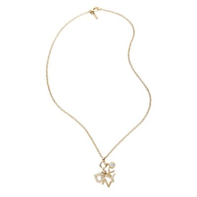 DKNY ladies' gold plated logo pendant - Product number 9029311