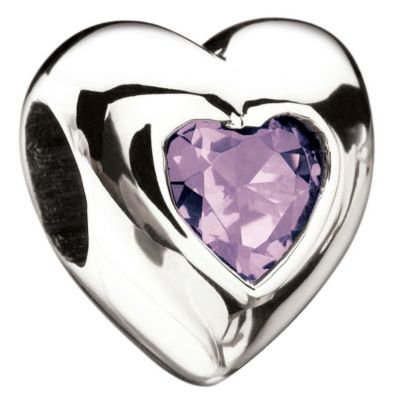 Miss Chamilia - silver heart June birthstone bead - Product number 9032681