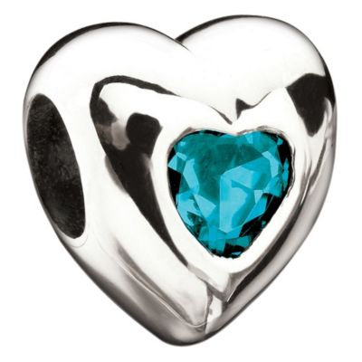 Miss Chamilia - silver heart December birthstone bead - Product number 9032762