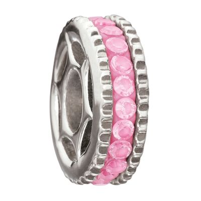 Miss Chamilia sterling silver & fuchsia cubic zirconia bead - Product number 9032800