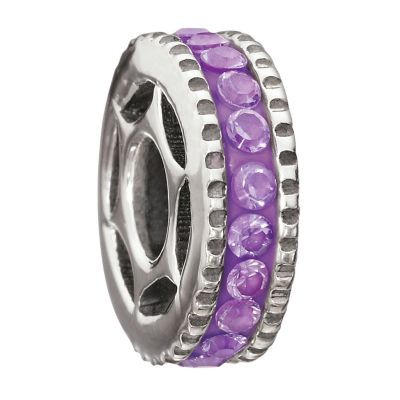 Miss Chamilia sterling silver purple cubic zirconia bead - Product number 9032819