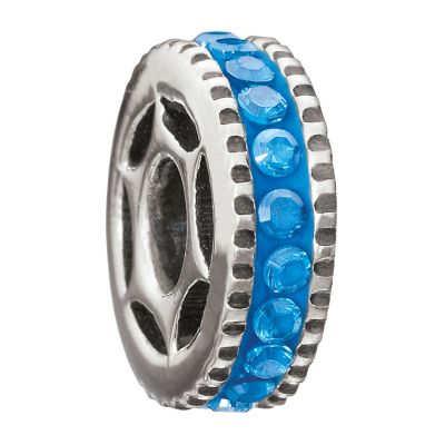 Miss Chamilia sterling silver turquoise cubic zirconia bead - Product number 9032827