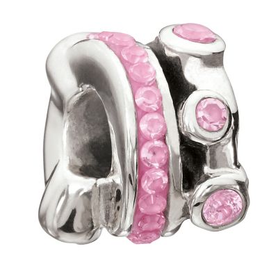 Miss Chamilia sterling silver & fuchsia cubic zirconia bead - Product number 9032843