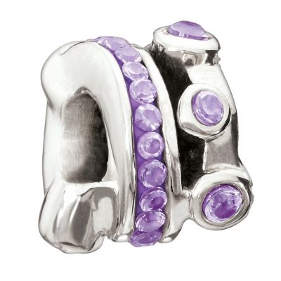 Miss Chamilia sterling silver & purple cubic zirconia bead - Product number 9032851