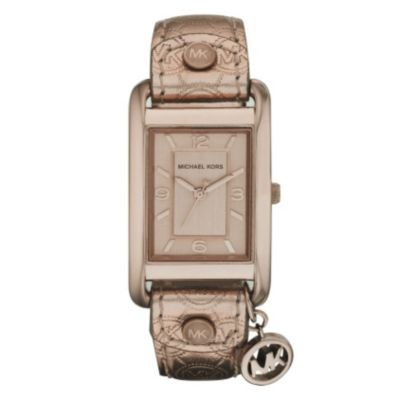 Michael Kors ladies' rose gold plated strap watch - Product number 9033106