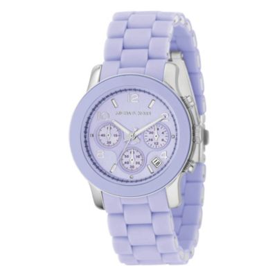 Michael Kors purple jelly strap watch